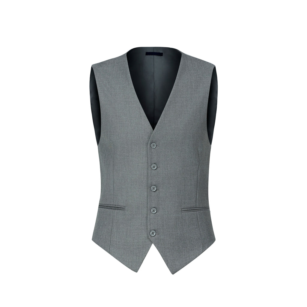 3pcs Men's Classic Solid Color Suit Set