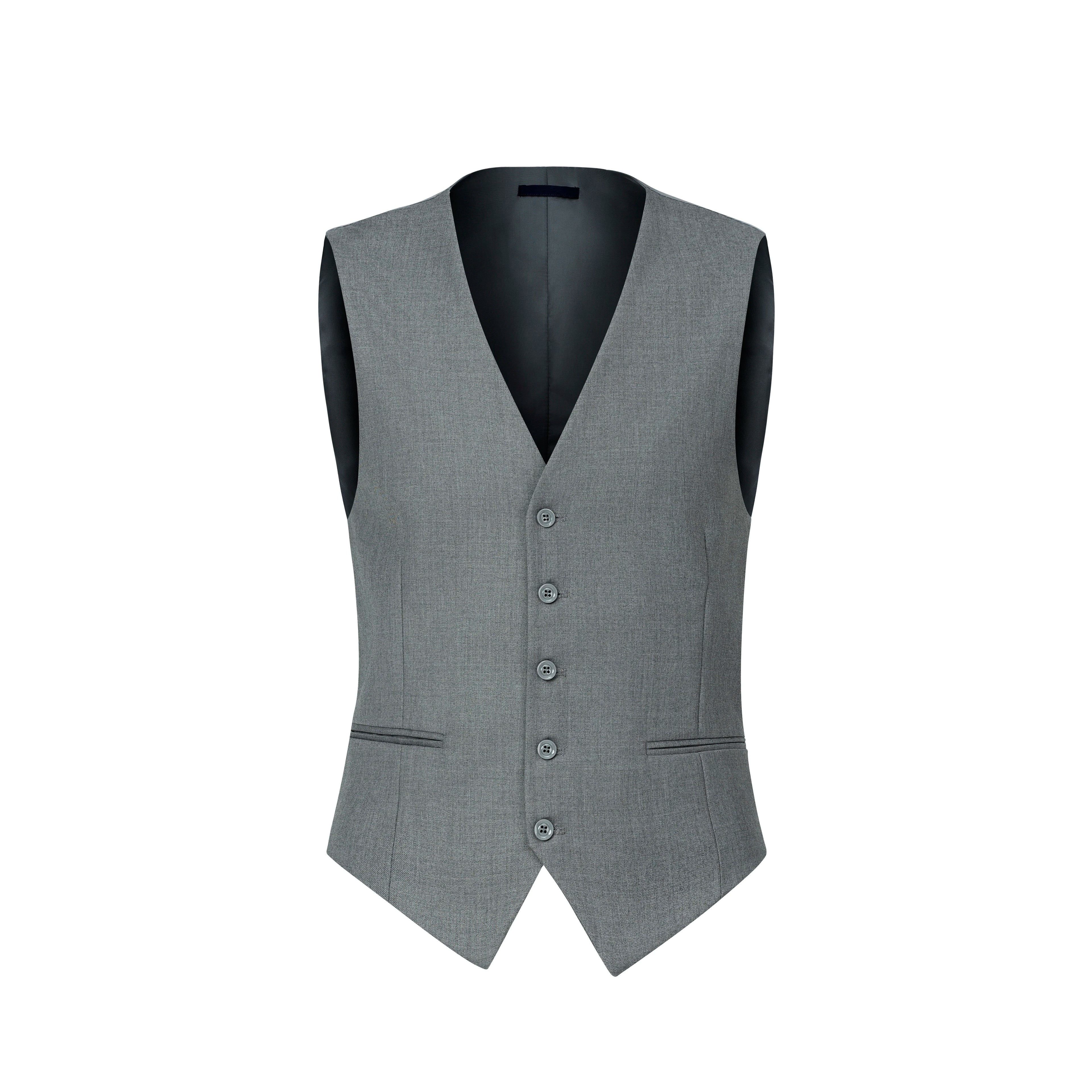 3pcs Men's Classic Solid Color Suit Set