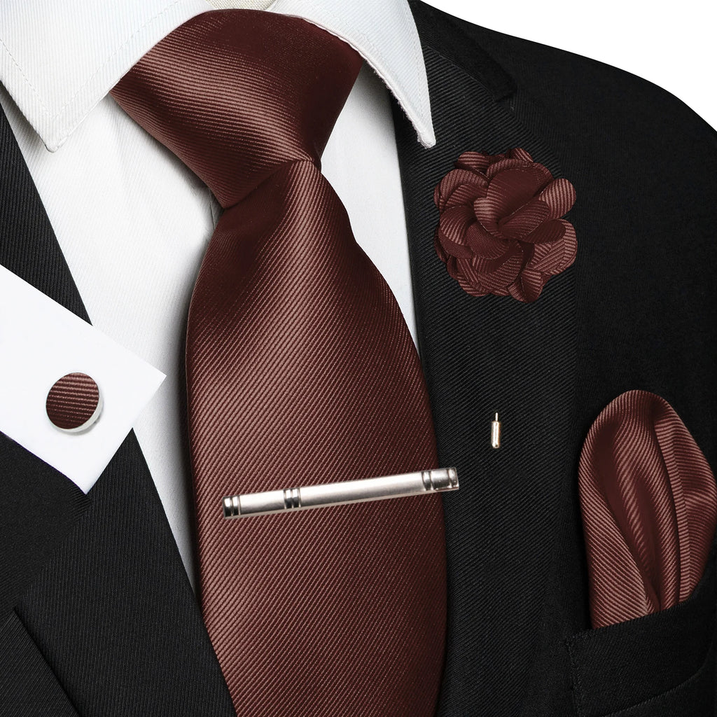 Handky Cufflink Brooch Gift, Elegant Necktie Business For Men