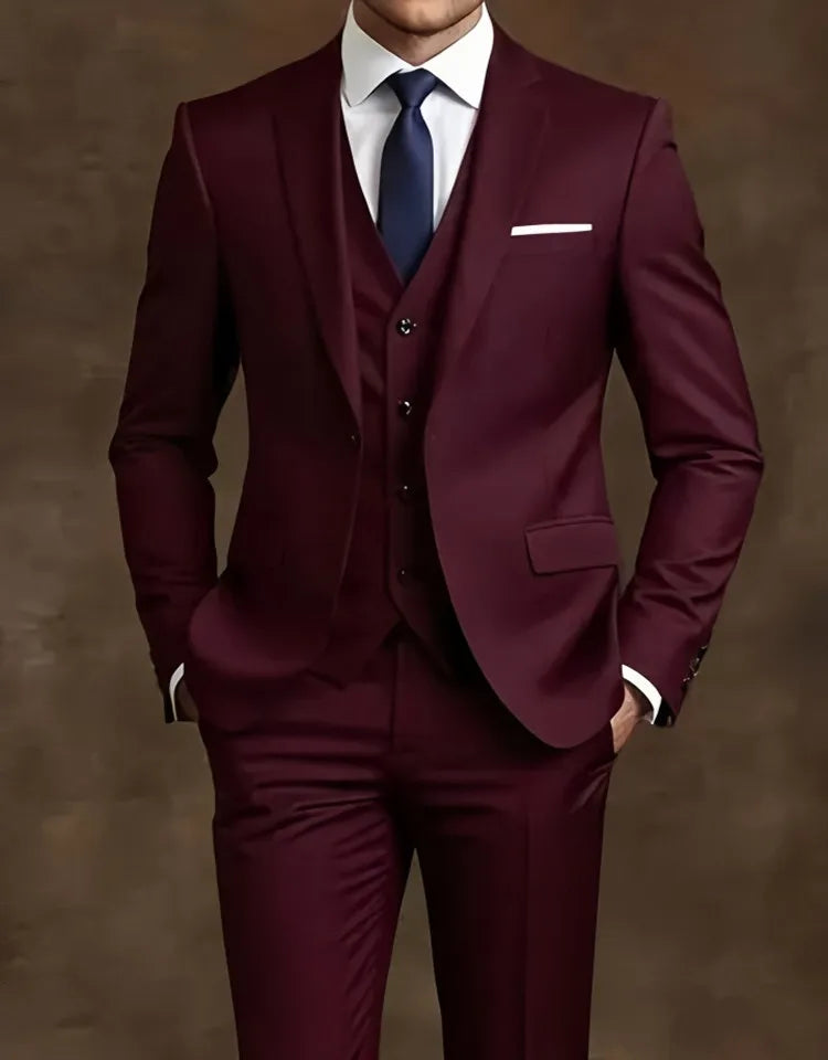 Elegant Men's Suit Sets- Slim Fit Tuxedo