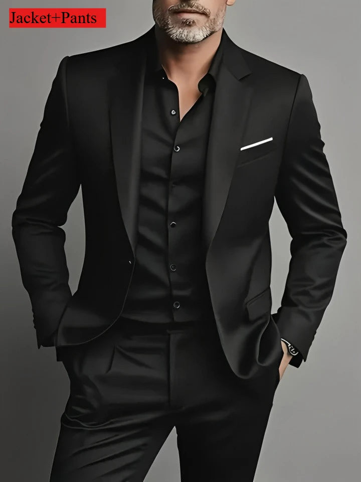 Elegant Men's Suit Sets- Slim Fit Tuxedo