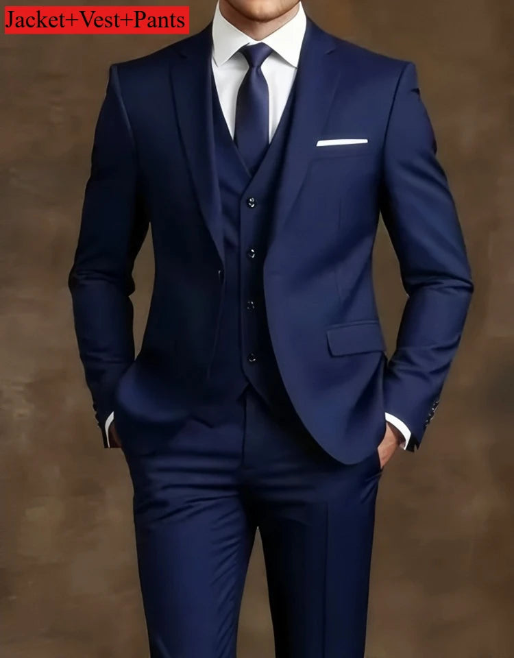 Elegant Men's Suit Sets- Slim Fit Tuxedo