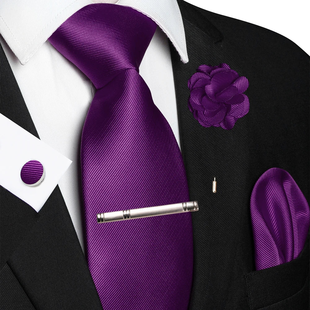 Handky Cufflink Brooch Gift, Elegant Necktie Business For Men