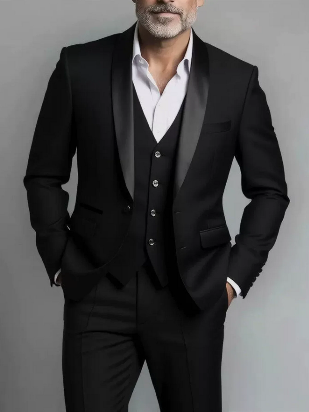 Elegant Men's Suit Sets- Slim Fit Tuxedo