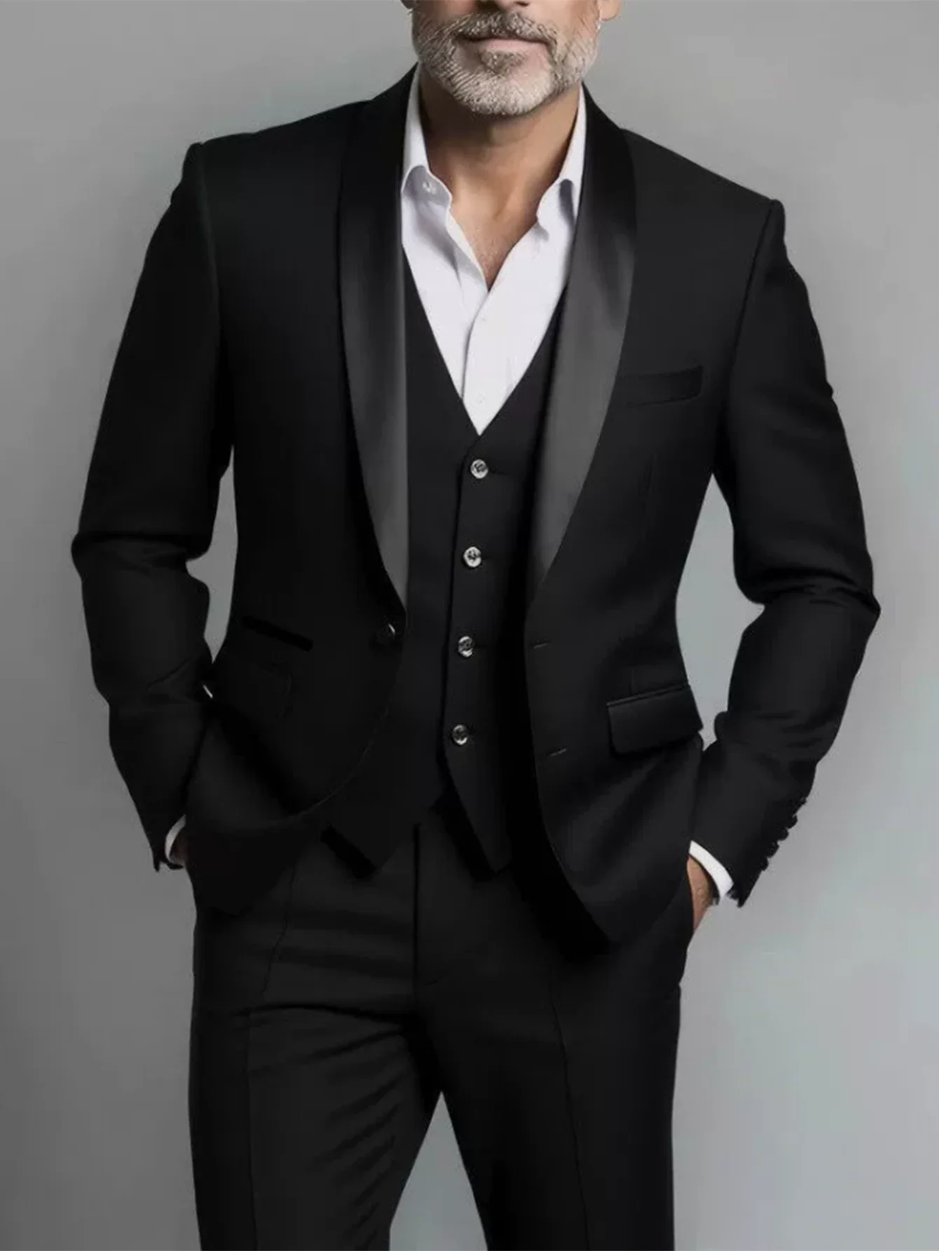 Elegant Men's Suit Sets- Slim Fit Tuxedo