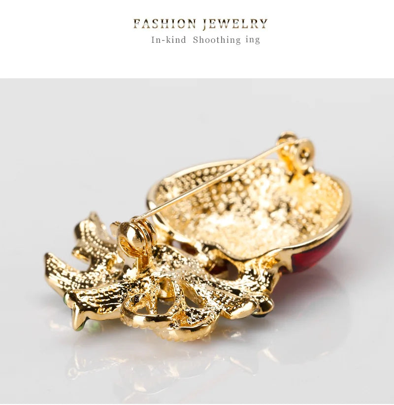 Christmas New Year Brooch, Sparkling Rhinestone Santa Claus, Elk Penguin, Snowman Boots, Bell Wreath Pin Jewelry Gift