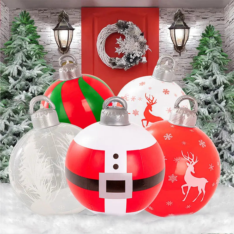 Multiple styles Giant Inflatable Christmas Decoration Ball Snowman PVC Inflatable Decorated