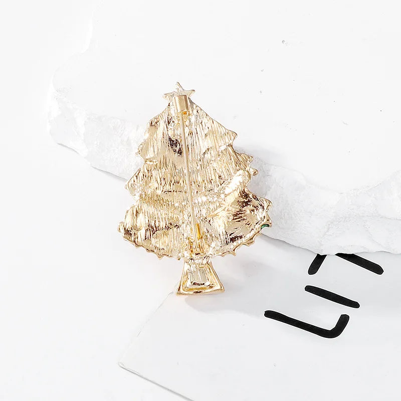 Christmas New Year Brooch, Sparkling Rhinestone Santa Claus, Elk Penguin, Snowman Boots, Bell Wreath Pin Jewelry Gift