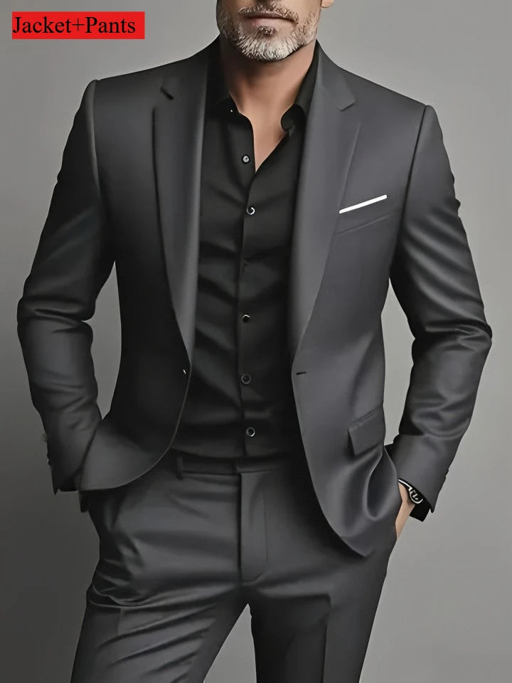 Elegant Men's Suit Sets- Slim Fit Tuxedo