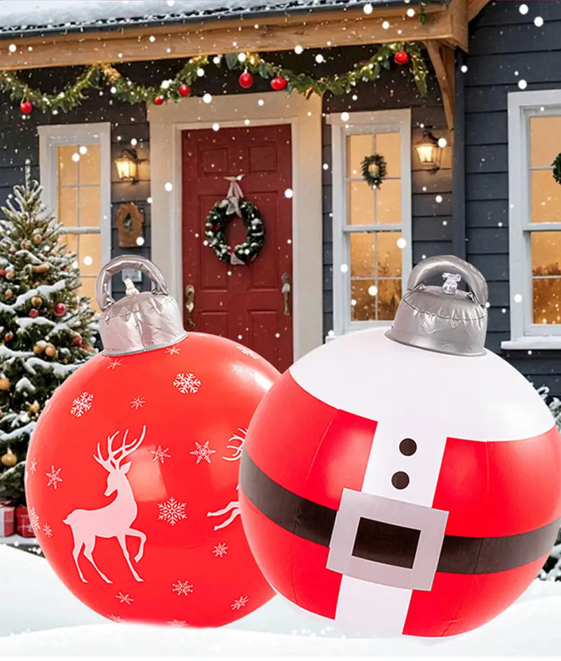 Multiple styles Giant Inflatable Christmas Decoration Ball Snowman PVC Inflatable Decorated