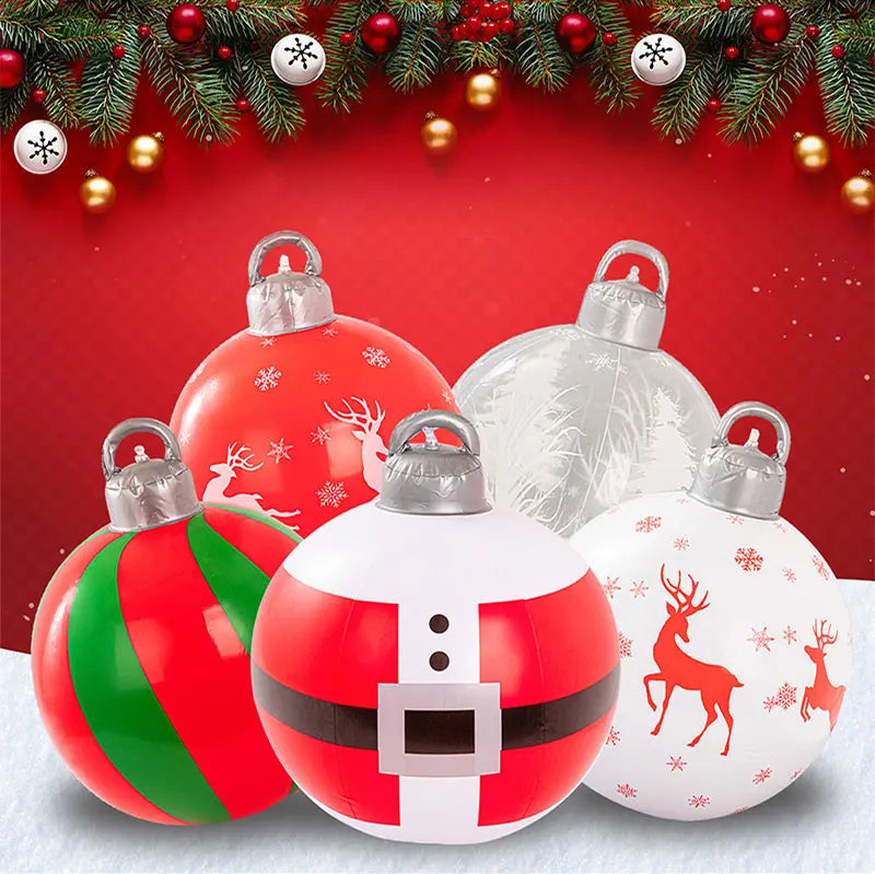 Multiple styles Giant Inflatable Christmas Decoration Ball Snowman PVC Inflatable Decorated