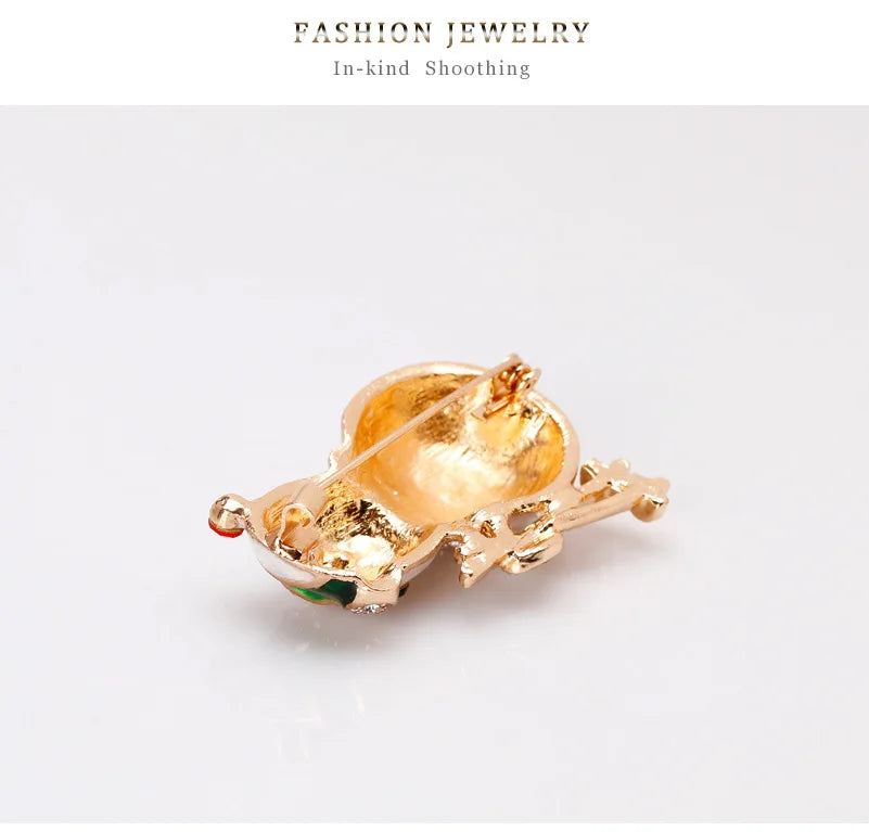 Christmas New Year Brooch, Sparkling Rhinestone Santa Claus, Elk Penguin, Snowman Boots, Bell Wreath Pin Jewelry Gift