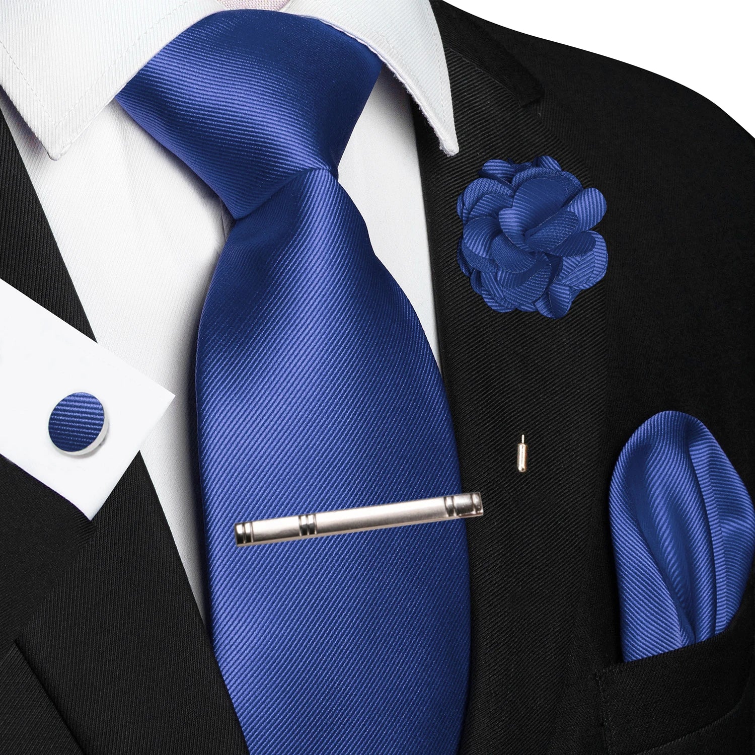 Handky Cufflink Brooch Gift, Elegant Necktie Business For Men