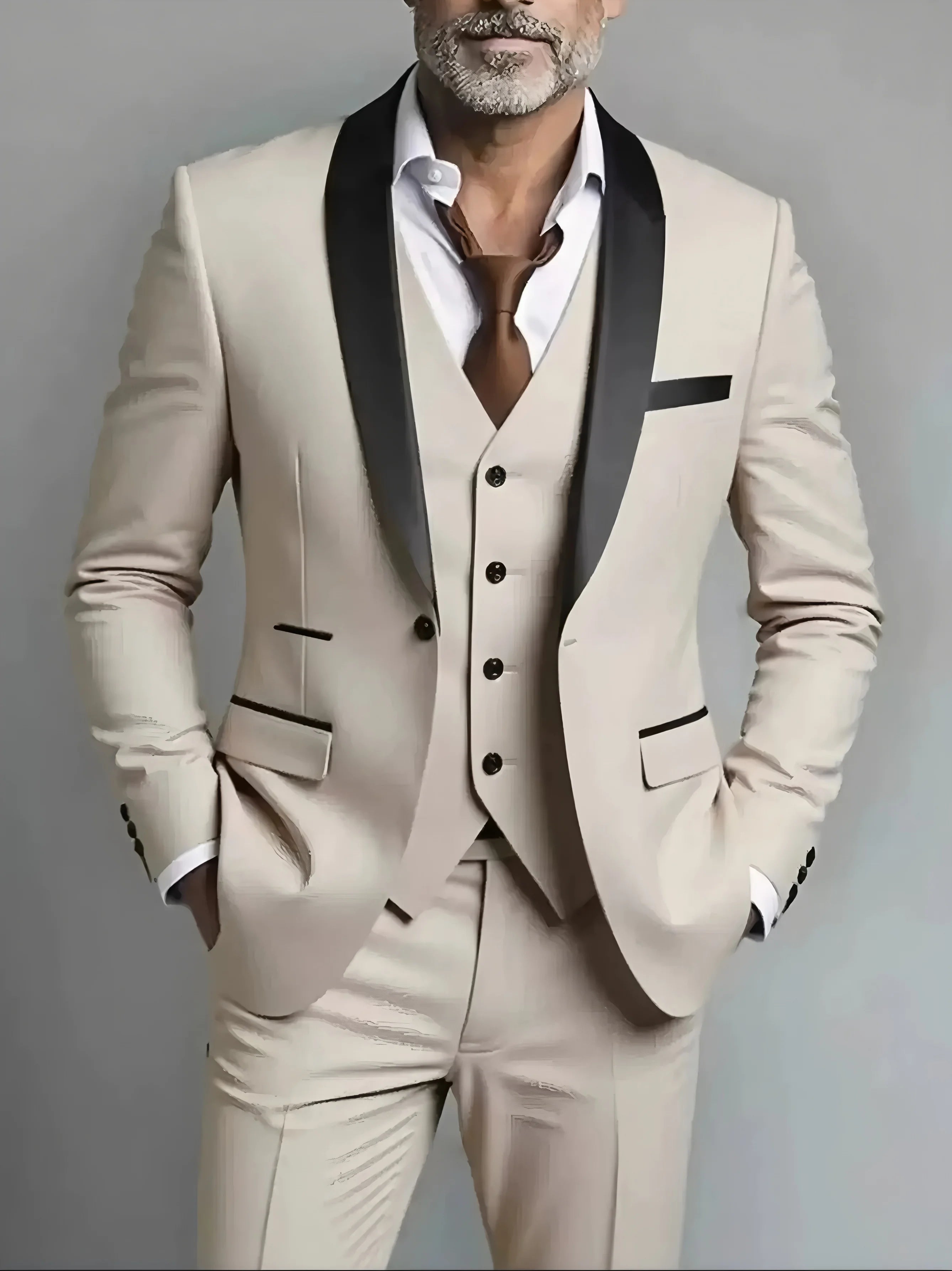 Elegant Men's Suit Sets- Slim Fit Tuxedo