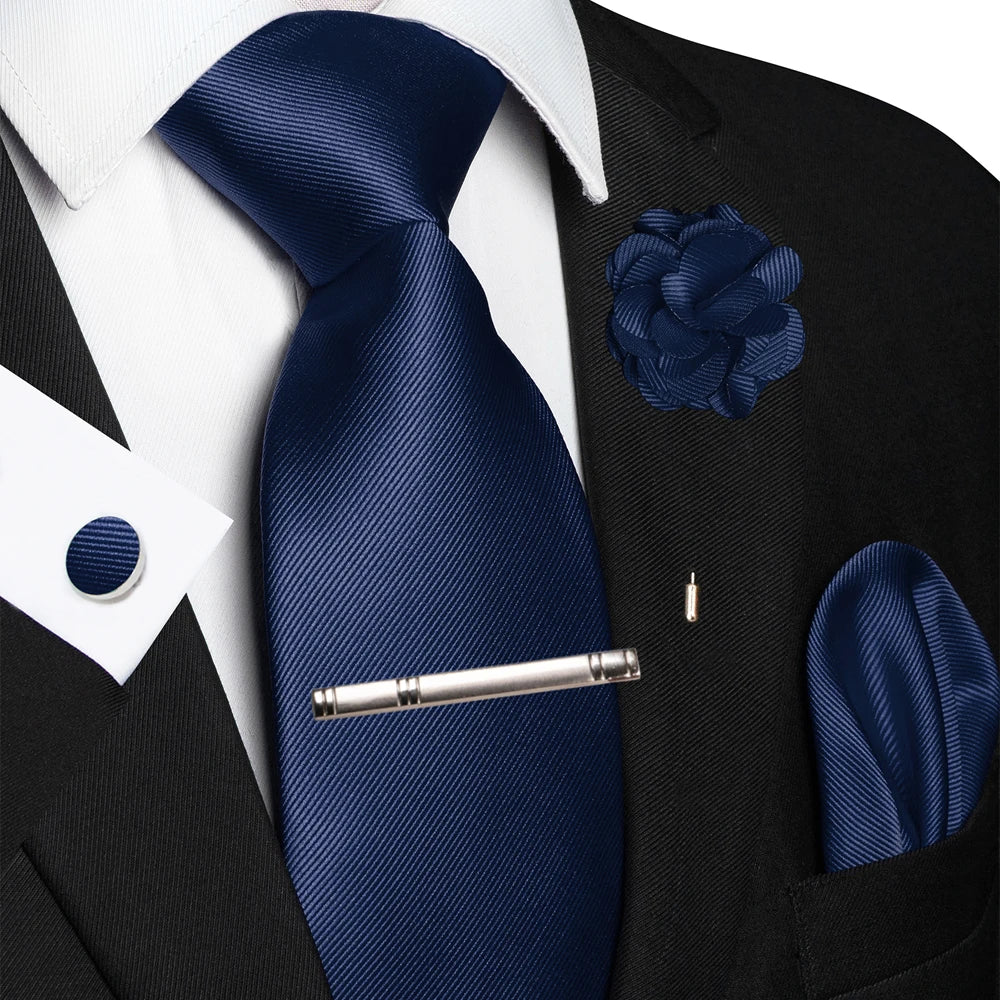 Handky Cufflink Brooch Gift, Elegant Necktie Business For Men