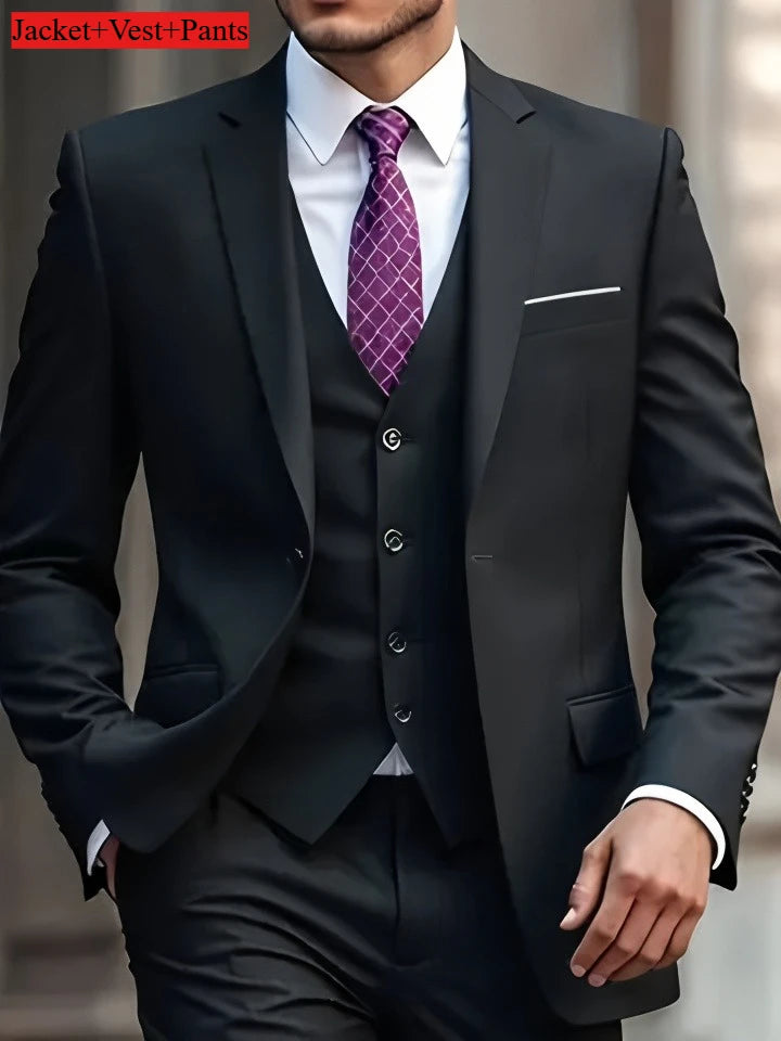 Elegant Men's Suit Sets- Slim Fit Tuxedo