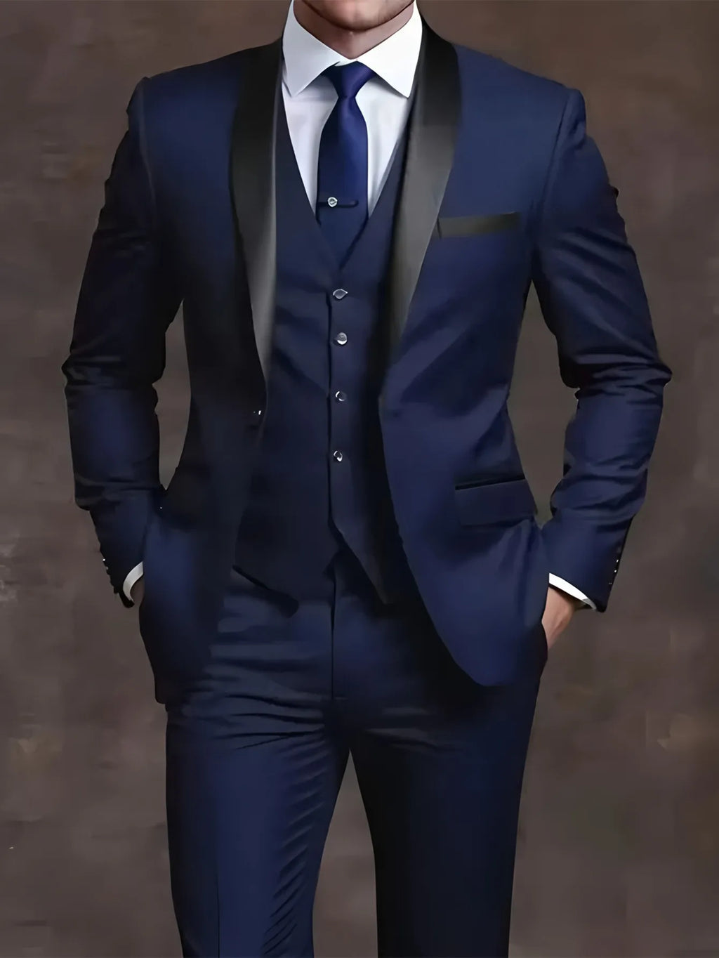 Elegant Men's Suit Sets- Slim Fit Tuxedo