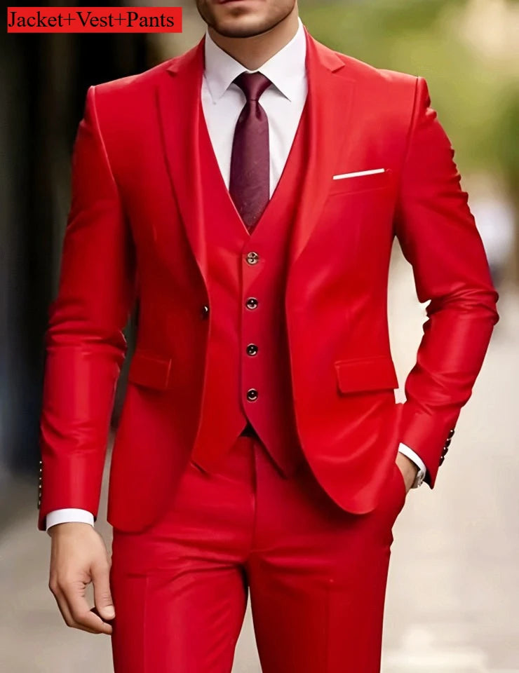 Elegant Men's Suit Sets- Slim Fit Tuxedo