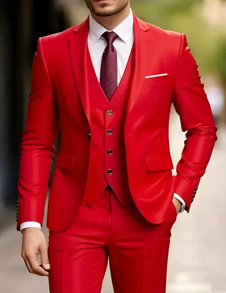 Elegant Men's Suit Sets- Slim Fit Tuxedo