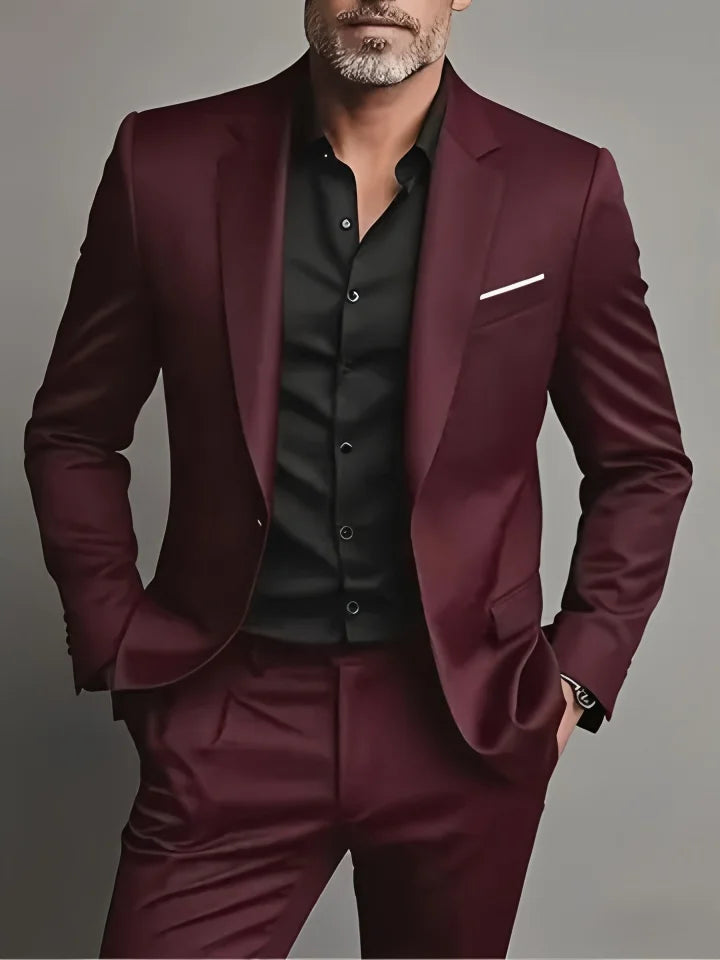 Elegant Men's Suit Sets- Slim Fit Tuxedo