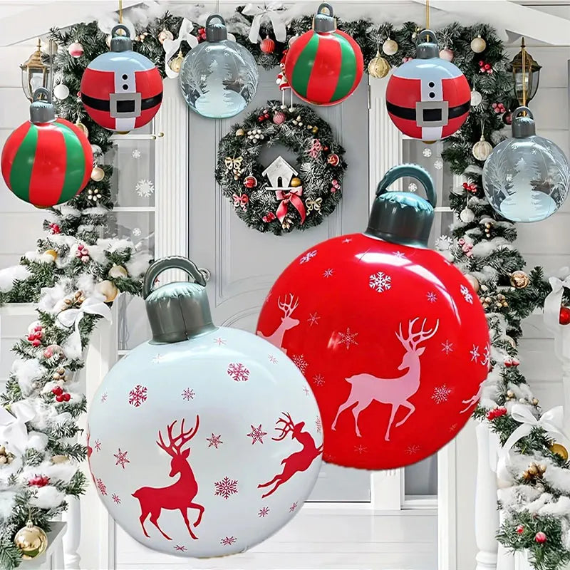 Multiple styles Giant Inflatable Christmas Decoration Ball Snowman PVC Inflatable Decorated